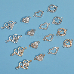 40Pcs 8 Styles Zinc Alloy Connector Charms&nbsp;PALLOY-CA0002-45