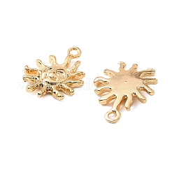 Brass Micro Pave Cubic Zirconia Pendants&nbsp;KK-K351-62G