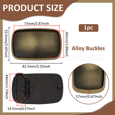 1Pc Tibetan Style Alloy Buckles&nbsp;KK-BC0015-45AB-1