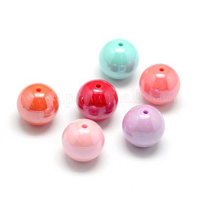 Pearlized Style Acrylic Beads&nbsp;MACR-S826-14mm-1