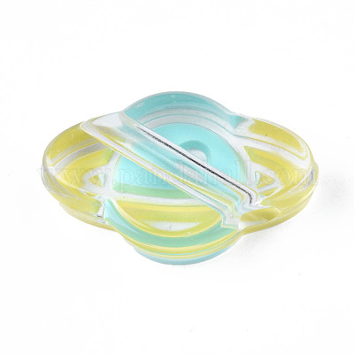Transparent Acrylic Enamel Beads&nbsp;OACR-N130-022-1