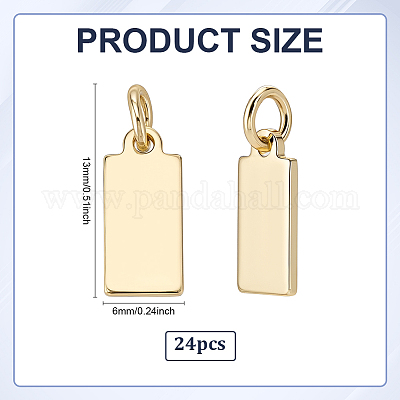 24Pcs Brass Pendants&nbsp;KK-PH0013-68-1