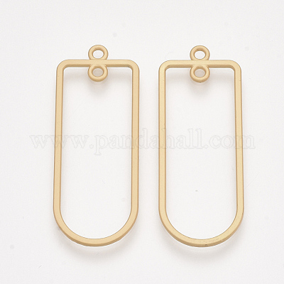 Smooth Surface Alloy  2-Loop Link Pendants&nbsp;PALLOY-T067-54MG-1
