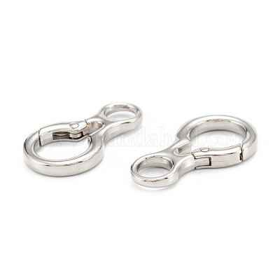 Zinc Alloy Spring Gate Rings&nbsp;PALLOY-L233-04A-P-1