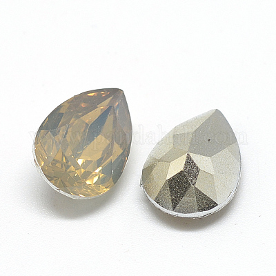 Pointed Back Resin Rhinestone Cabochons&nbsp;RESI-T014-13x18mm-A18-1