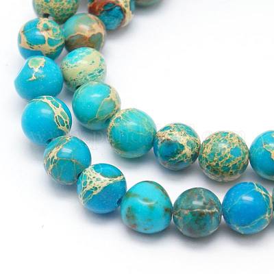 Natural Imperial Jasper Beads Strands&nbsp;G-I122-4mm-10-1