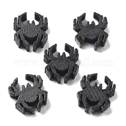 ウッドビーズ  クモ  ブラック  21x19x6.5mm  穴：2mm&nbsp;WOOD-G023-21-1