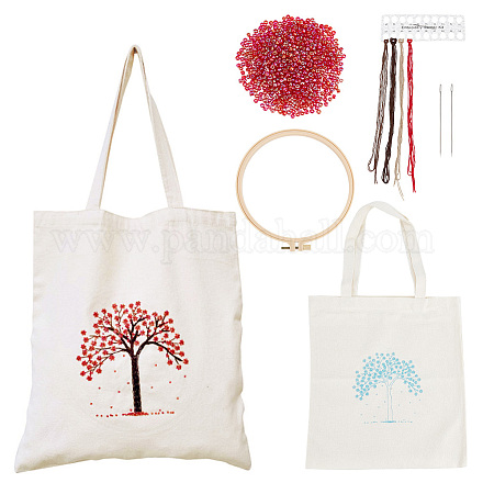 Amazon.co.jp: WADORN DIY キャンバストートバッグ刺繍キット