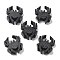 Wood Beads, Spider, Black, 21x19x6.5mm, Hole: 2mm