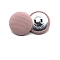 1-Hole Cloth Metal Buttons, Flat Round, Pink, 20mm