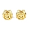 Brass Beads, Flower, Real 18K Gold Plated, 8x7.5x6mm, Hole: 2mm