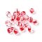Glass Beads, Round, Crimson, 8mm, Hole: 1.4mm