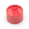 Cardboard Ring Boxes, Flat Round, Red, 5.5x3.5cm