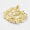 Shell Pearl Beads Strands, Nuggets, Yellow, 9~28x8~27x7~20mm, Hole: 1mm, about 17~23pcs/strand, 15.7 inch(39.8cm)