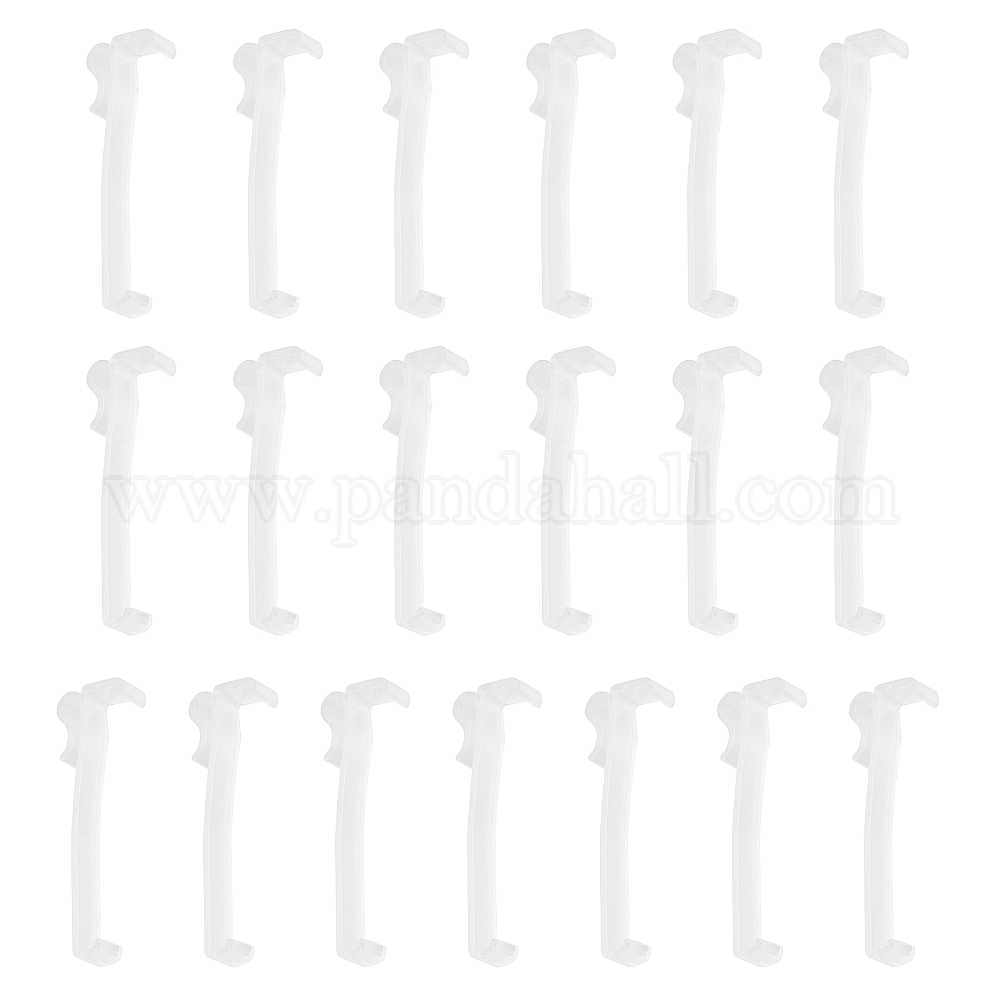 Wholesale 20Pcs PC Plastic Curtain Overlay Clips - Pandahall.com