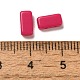 不透明なアクリルビーズ  長方形  フクシア  8x4x3mm  穴：1mm&nbsp;OACR-M018-02B-3