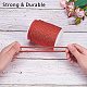 ポリエステルコード  ツイストコード  レッド  5mm  約18~19ヤード/ロール（16.4m〜17.3m /ロール）&nbsp;NWIR-PH0001-07M-4