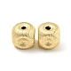 Brass Textured Beads&nbsp;KK-P258-04C-G-1