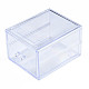 ポリスチレンプラスチックビーズ貯蔵容器  長方形の引き出し  透明  19.4x15.2x11.5cm&nbsp;CON-N011-042-5