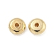 Ccbプラスチックスペーサービーズ  フラットラウンド  ゴールドカラー  5x2mm  穴：1.2mm&nbsp;CCB-L014-02C-G-2
