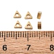 真鍮製スペーサービーズ  三角形  生（メッキなし）  3x3x1.5mm  穴：1.2mm&nbsp;KK-B178-01A-3