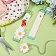 2Pcs 2 Colors Rectangle Polyester Keychains&nbsp;KEYC-CP0001-49A-4