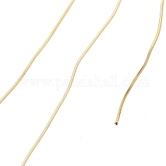 304 Stainless Steel Wire, Ion Plating(IP), Round, Golden, 0.4mm, 26 Gauge