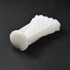 3dクリスマスツリーDIYキャンドルシリコンモールド  クリスマスツリーの香りのキャンドル作りに  ホワイト  9.3x15.5cm  内径：13.7x7.5のCM&nbsp;LS-CAND-B002-09B