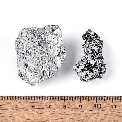電気メッキ天然石炭石英ジオード 豊穣の角鉱物標本 8~12個  生水晶クラスター  癒しのクリスタルホームデコレーションギフト  紙箱付き  27~49x16~43x7~32mm&nbsp;G-N360-03D