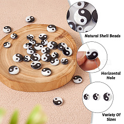 30Pcs 3 Styles Natural Shell Beads&nbsp;BSHE-EL0001-01
