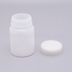 ペットボトル  ネジカバー  コラム  ホワイト  4.3x6.9cm  容量：50ml（1.69液量オンス）&nbsp;CON-WH0080-36B