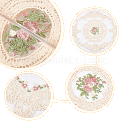 6Pcs 3 Style Polyester Embroidery Table Mats&nbsp;AJEW-GF0004-86