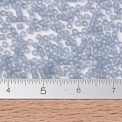 MIYUKIデリカビーズ  シリンダー  日本製シードビーズ  11/0  （db0381)マット透明シャドウグレー光沢  1.3x1.6mm  穴：0.8mm  約2000個/10g&nbsp;X-SEED-J020-DB0381