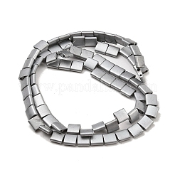Electroplated Frosted Non-magnetic Synthetic Hematite Beads Strands&nbsp;G-G089-B01-09