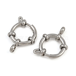 304 Stainless Steel Spring Ring Clasps&nbsp;STAS-B095-02P-02