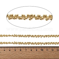Brass Round Bead Link Chains&nbsp;CHC-L054-16G
