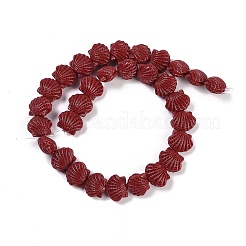 Synthetic Coral Dyed Carved Beads Strands&nbsp;CORA-K009-05A-05