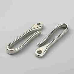 U-Shaped Brass Key Hook Shanckle Clasps&nbsp;KK-WH0054-05P-B