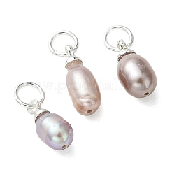 Natural Cultured Freshwater Pearl Pendants&nbsp;PALLOY-JF05301-02