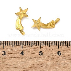 宇宙をテーマにした合金カボション  ゴールドカラー  スター  8x17x3mm&nbsp;PALLOY-F321-01H-G