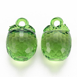Autumn Theme Transparent Acrylic Pendants&nbsp;TACR-T024-04B-925
