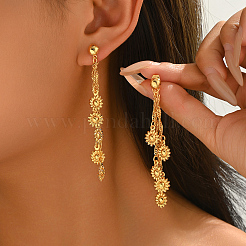 Vintage Brass Tassel Stud Earrings&nbsp;RC7025-2