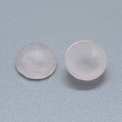 天然石ローズクォーツカボション  多面カット  半円/ドーム  9.5x5~5.5mm&nbsp;G-F656-01A