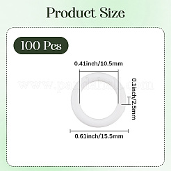 100Pcs Plastic Linking Rings&nbsp;KY-CN0001-01B