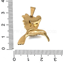 Ion Plating(IP) 304 Stainless Steel Rhinestone Pendants&nbsp;SA-CBA7062-02G