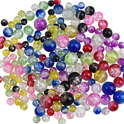 1920Pcs 3 Style Spray Painted Crackle Glass Beads&nbsp;CCG-CJ0001-04