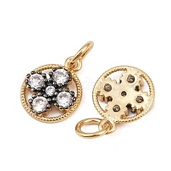 Brass Cubic Zirconia Charms&nbsp;KK-L251-46GB-A03