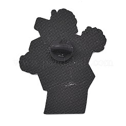 花柄インスタントカメラのエナメルブローチ  バックパック用合金ラペルピンバック  カラフル  46x37.5mm&nbsp;AL-I001-05EB-04