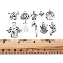 60Pcs 30 Style Tibetan Style Zinc Alloy Charms&nbsp;TIBEP-FS0001-09
