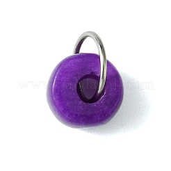 Natural White Jade Dyed Column Charms&nbsp;PALLOY-JF02760